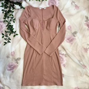 ASTR milkmaid midi dress